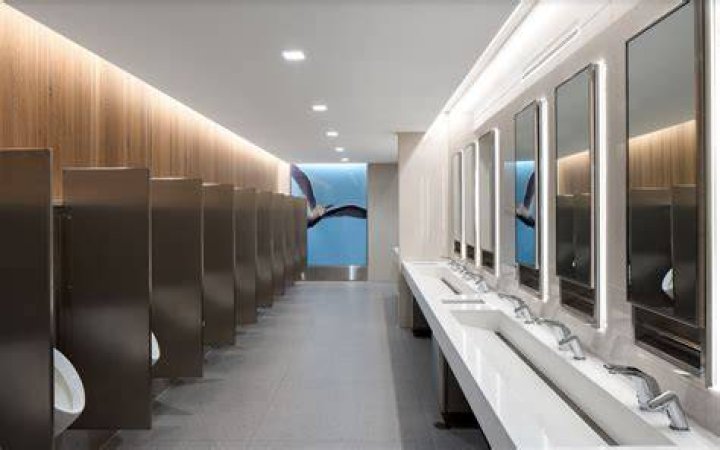 View Of Public Restroom View Of Public Restroom