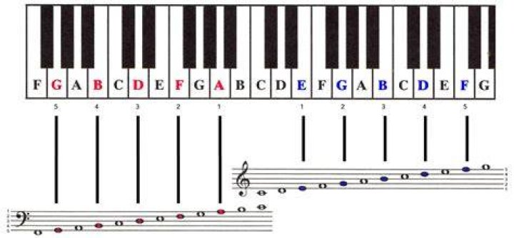 Waar Zit De D Noot Op De Piano?