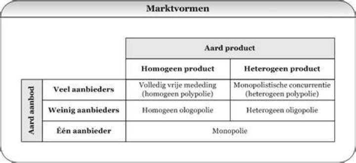 Wat Is Een Homogeen Product Voorbeeld?