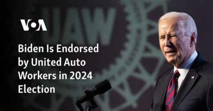 WATCH: Biden endorsed for reelection by United Auto Workers