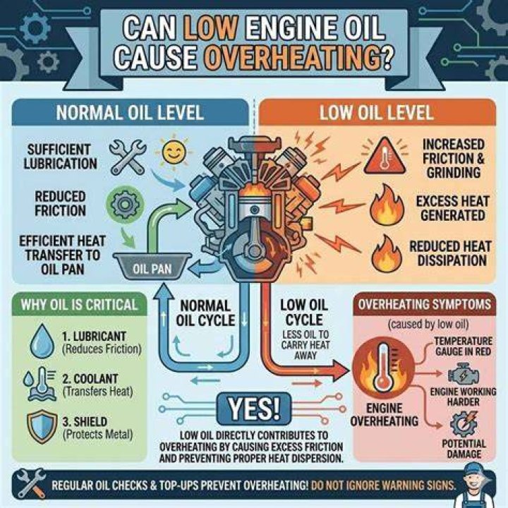What causes low engine temperature?