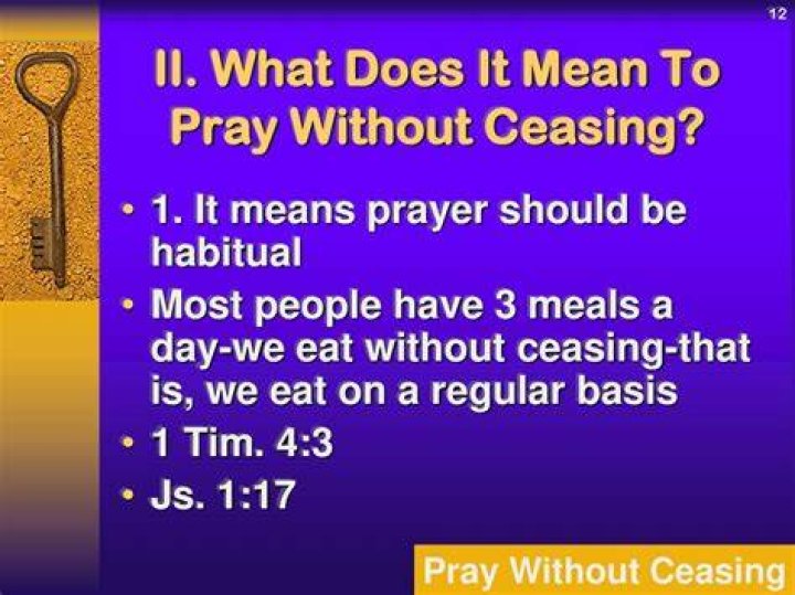 What does it mean to pray without ceasing?