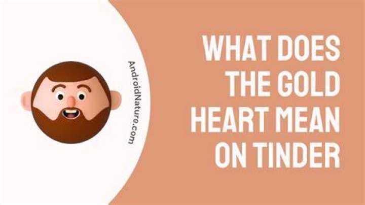 What does the gold heart with three lines mean on Tinder?