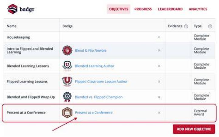 What is Badgr in Canvas?