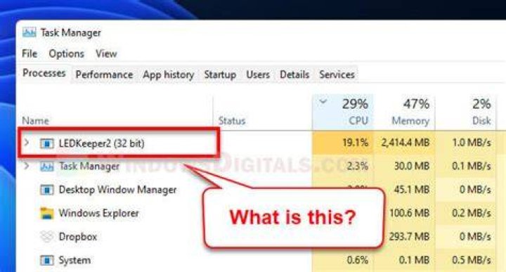 What is LED keeper EXE?