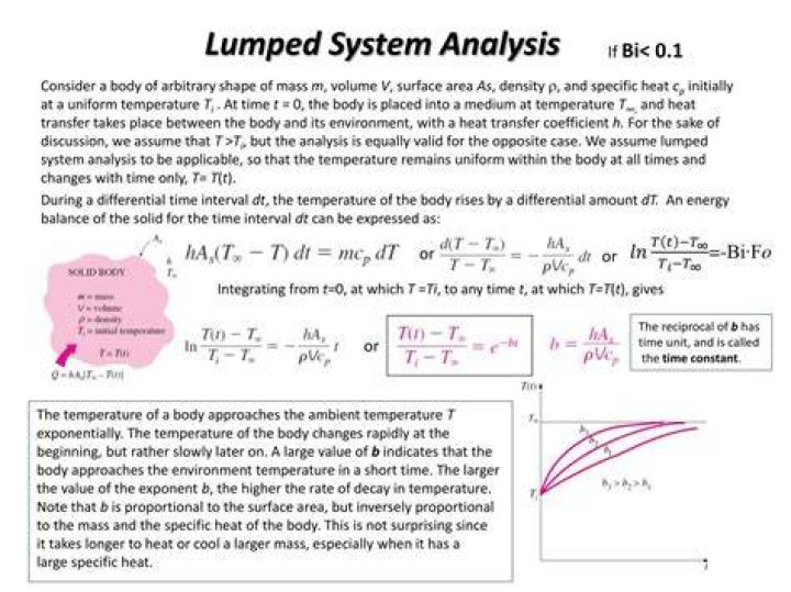 What is lumped system analysis?