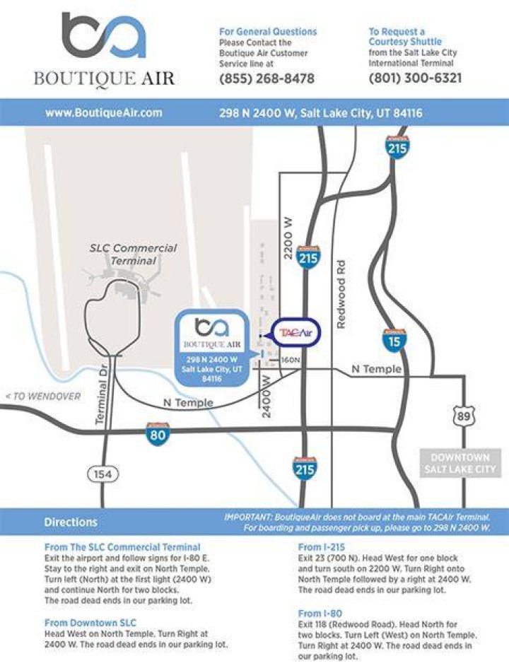 What terminal is boutique air at PHX?