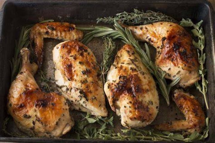 When Baking A Whole Chicken, Breast Ip?