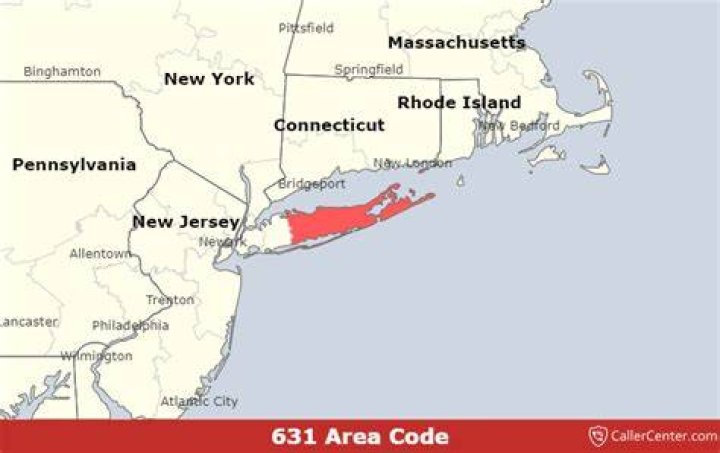 When was 631 area code created?