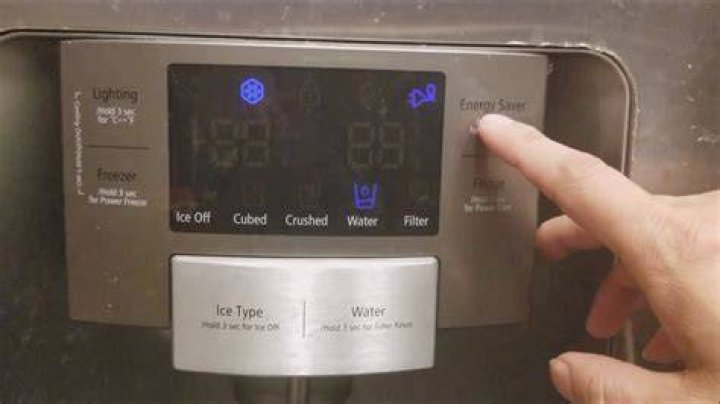 Where is the reset button on my Samsung freezer?