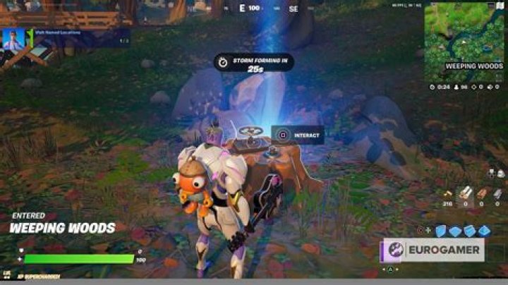 Where to find the dead drop in Weeping Woods