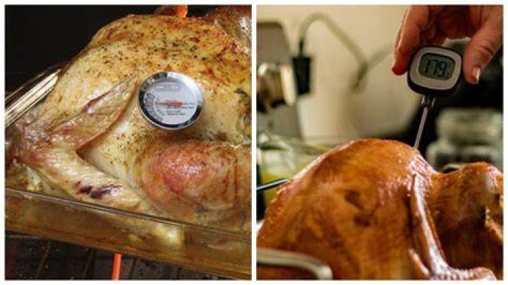 Where To Put Temperature Probe In Turkey Breast Down?