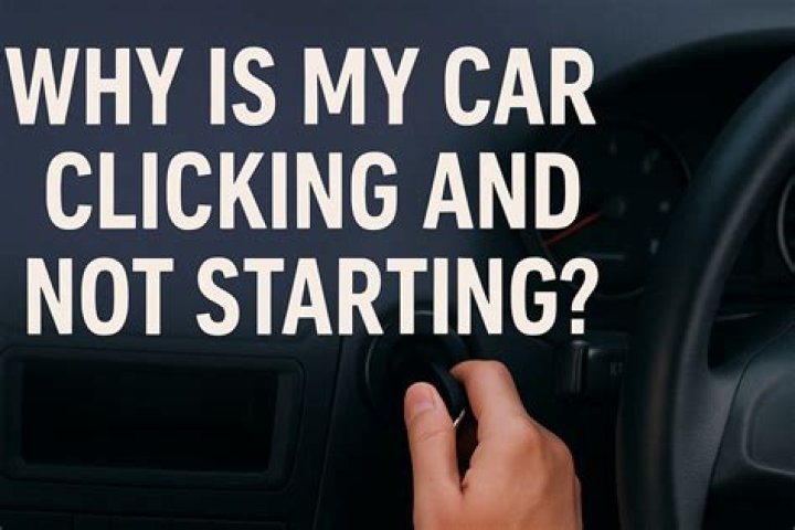 Why does my four wheeler make a clicking noise when I try to start it?