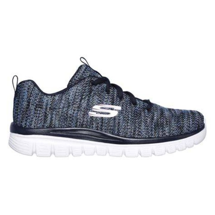 Zapatillas efecto tweed azul